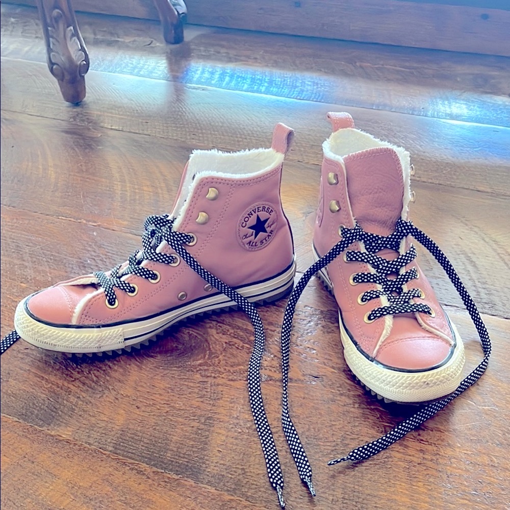 Converse Pink High-Top Sneakers